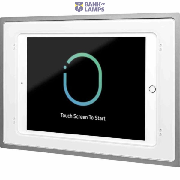 Flush-mount wall docking station with charging function, white image 1