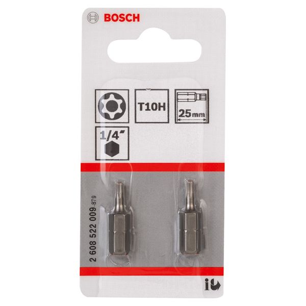 T10H Security-Torx® screwdriver bit, Extra Hard T10H, 25 mm 2 pcs. image 2
