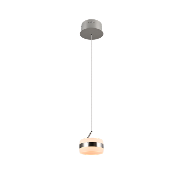 Dios LED pendant 1-pc brushed steel image 1