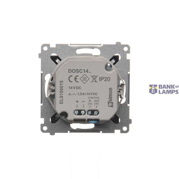 Single switch with a key - 2 positions "0-1", light gray matt, 5A image 1
