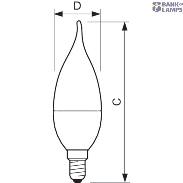 MAS LEDcandle DT 4-25W E14 BA38 CL image 3