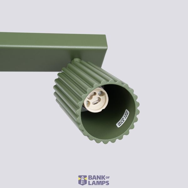 CEILING STRIP WITH TWO MOVABLE GREEN REFLECTORS, CARBON SERIES 2XGU10 image 13