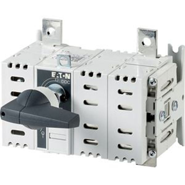 DDC-125/2 DC switch disconnector, 125 A, 2 pole, 2 N/O, 2 N/C, with grey knob, service distribution board mounting image 2