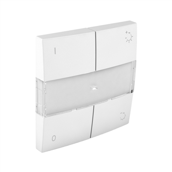 COV PLAT F/DIMMER SWITCH MATTE WHITE image 1