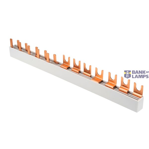 Busbar, 1xRCCB 4-pole, 1 MCB 3-pole, 5 MCB 1+N/1 MW, 12MW image 4