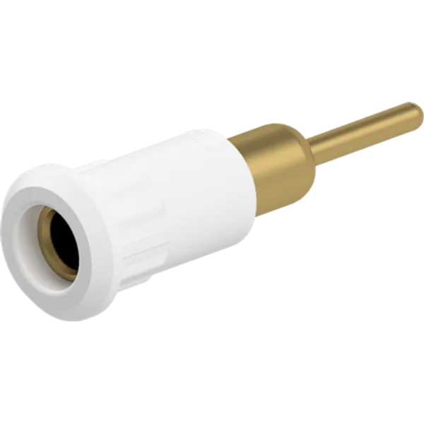 4 mm socket, round plug connection, mounting Ø 8.2 mm, white, 64.3012-29 image 1
