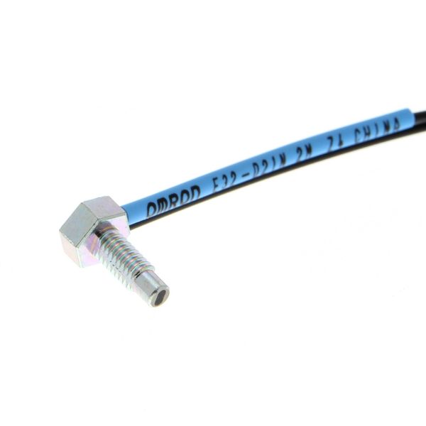Fiber optic sensor head, diffuse, M4 hexagonal back, right-angled head E32 1601M image 2