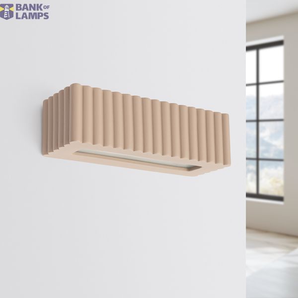 Wall lamp ceramic RIGATA taupe image 10