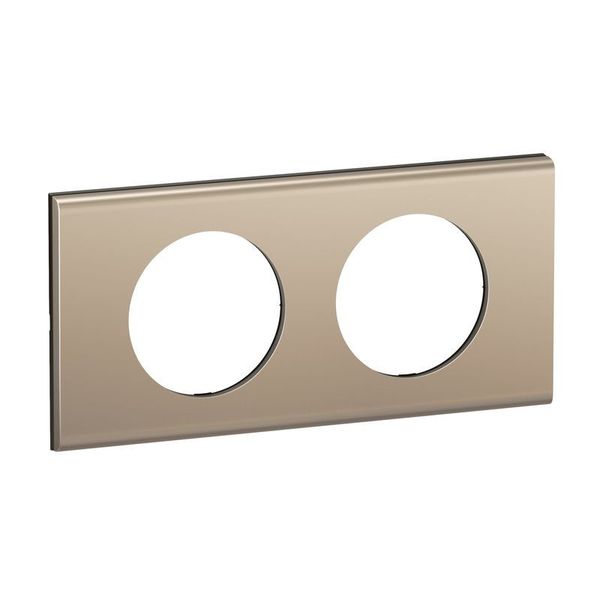 PLATE 2 GANG SATIN NICKEL image 2