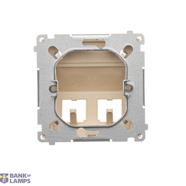 Single switch, (module), 10AX, quick connection, cream white/electro white image 1