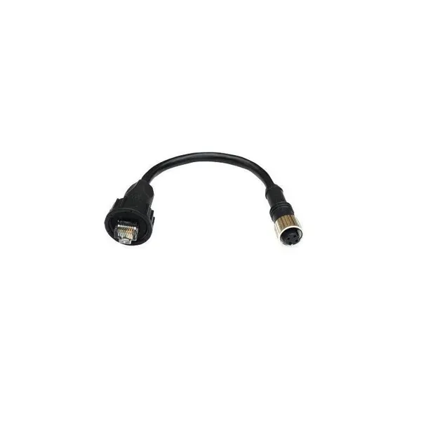 MOXA – CBL-M12DFF4PRJ45-BK-10-IP67 – M12 D-coded IP67 to RJ45 10m cable image 1