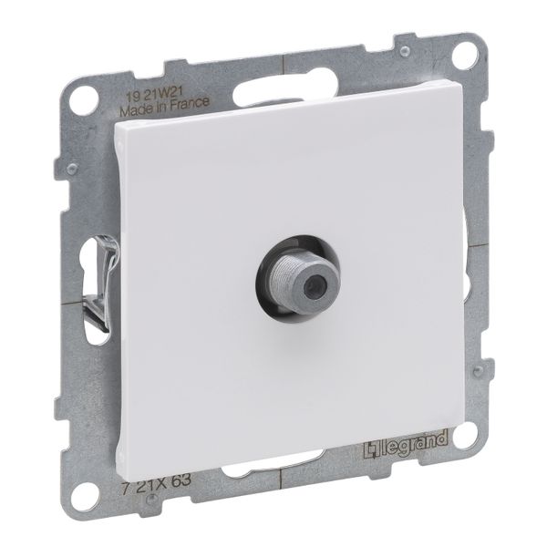 TV SOCKET F-TYPE STAR WHITE image 1