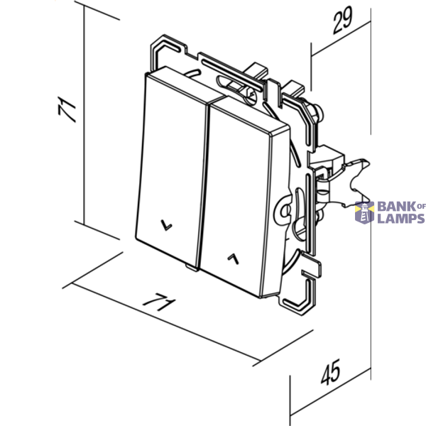 SWITCH SHUTTERS 10AX 250V~ PW NT 09 XO 4415032 image 4