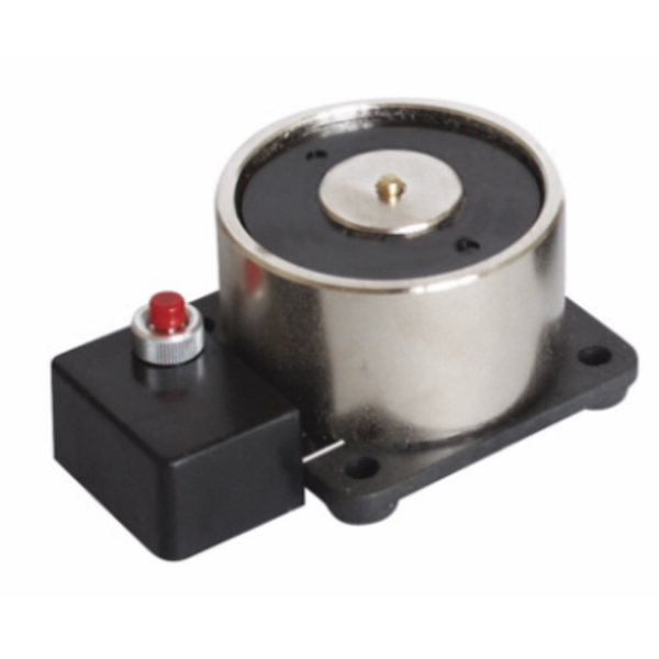 Door Holding Electromagnet 100kg 24VDC Black Steel Body image 1