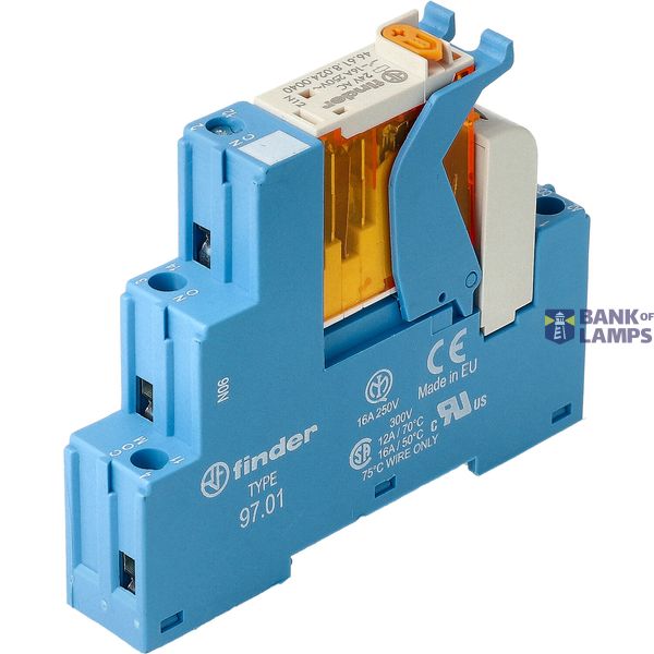 Rel. interface Mod.screw 1CO 16A/24VAC/Agni/LED/varistor (4C.01.8.024.0060) image 2