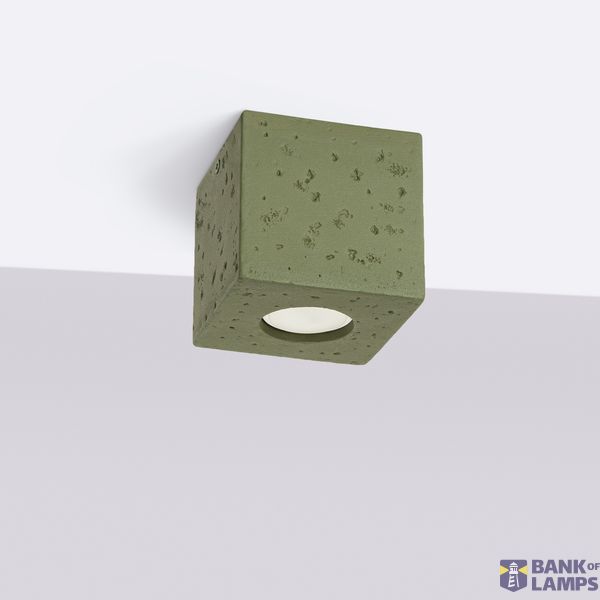 Ceiling lamp QUAD concrete olive green image 5