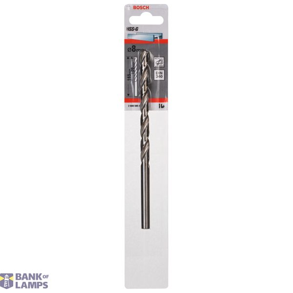 Metal drill bits HSS-G, DIN 340 8 x 109 x 165 mm 1 pcs. image 2