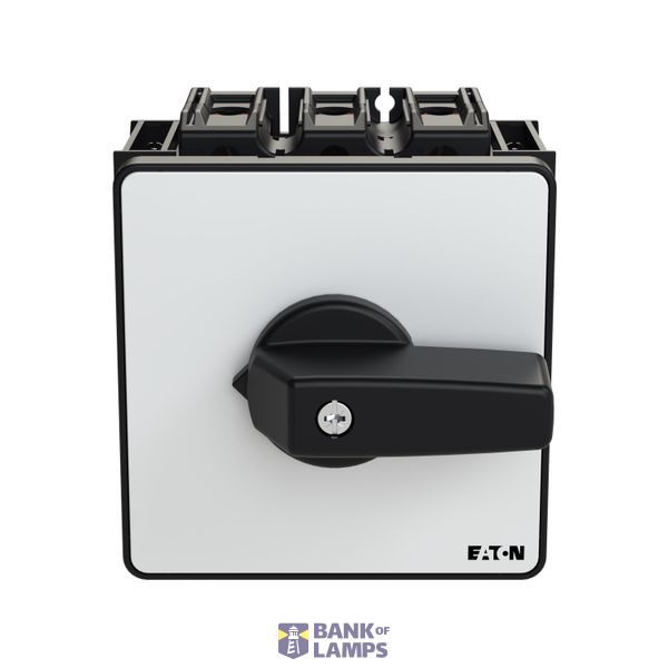 P3 Main switch, 80 A,Rear mounting, 3 pole, Form Z, Black, Door coupli image 4