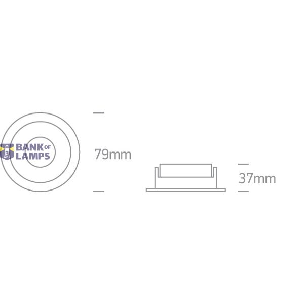 WHITE GU10 10W BRASS REFLECTOR DARK LIGHT image 4