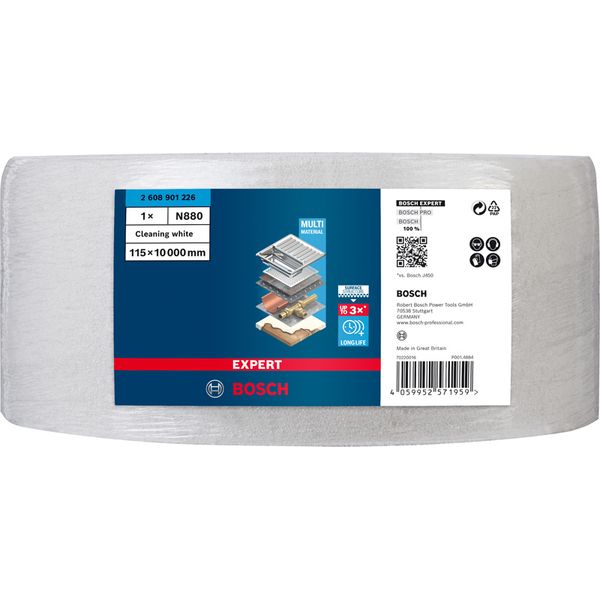 EXPERT N880 Fleece Roll for Handsanding 115 mm x 10 m, Cleaning image 2
