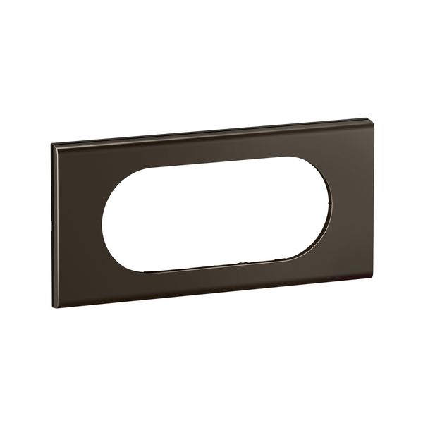 PLATE 2G LARGE SATIN DARK NICKEL image 3