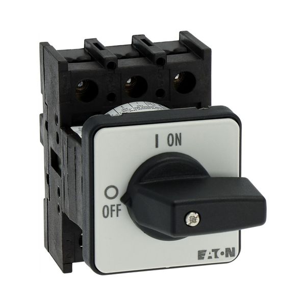 P1-25/E On-Off switch, P1, 25 A, flush mounting, 3 pole, with black thumb grip and front plate image 16