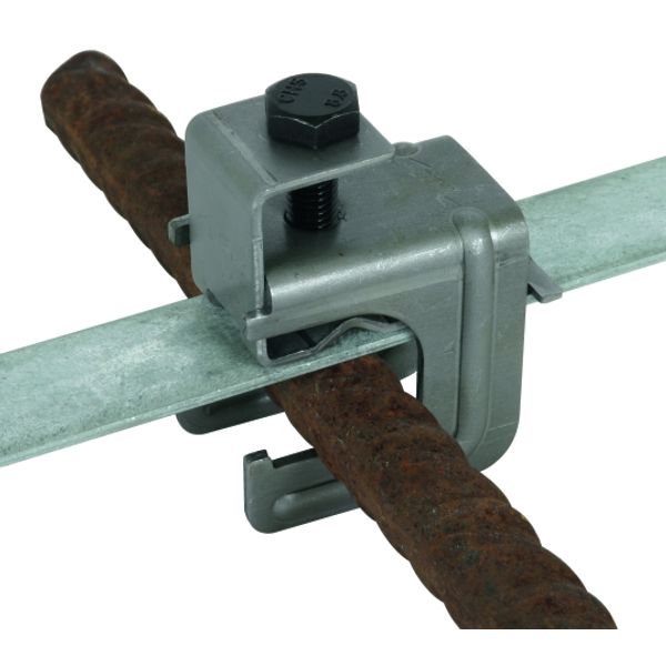 Connect. clamp w. thrust bracket,St/bare image 1