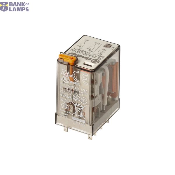 General purpose Rel. 2CO 10A/200VAC/Agni/Test button/Mech.ind. (55.32.8.200.0040) image 3