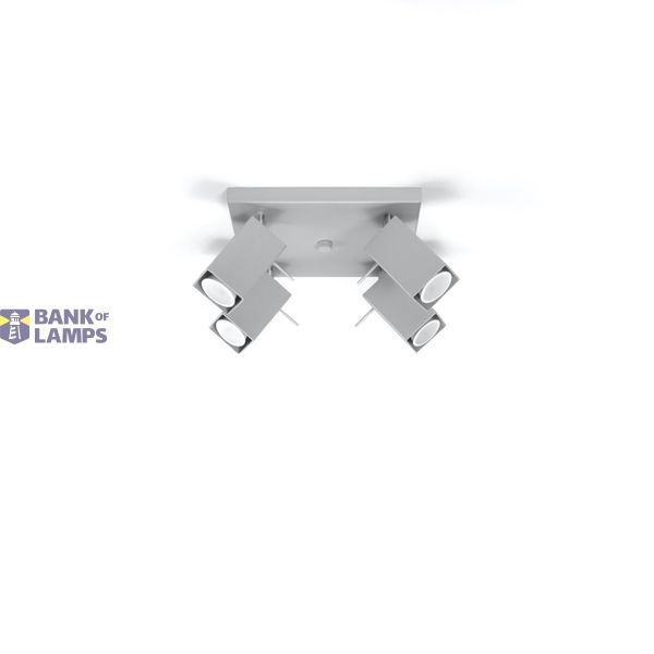 CEILING LAMP MERIDA 4 GREY GU10 4X40W IP20 image 6