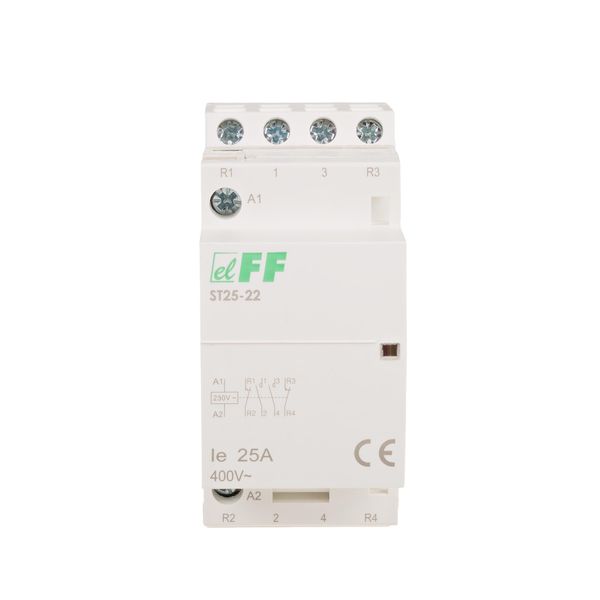 Modular contactor, rail mounting, 2NO+2NC contacts, 25A image 2