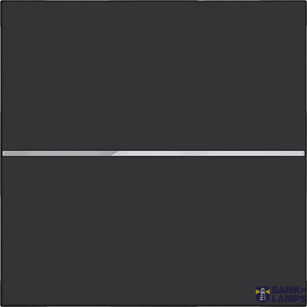 Push button cover, single, A.x/C.x, matte night black image 1