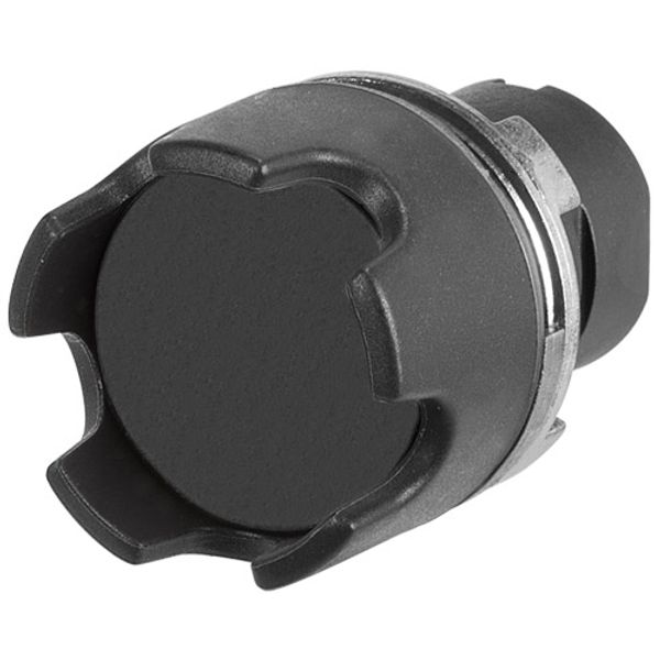 Push-button with extended guard, black image 1