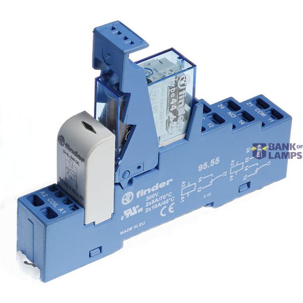 Rel. interface Mod.screwless 2CO 8A/24VDC SEN/Agni/LED/diode (48.82.7.024.0050SPA) image 2