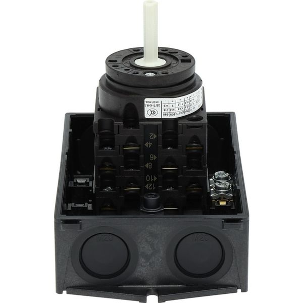 T0-4-8902/I1 Changeoverswitches, T0, 20 A, surface mounting, 4 contact unit(s), Contacts: 8, 60 °, maintained, With 0 (Off) position, Netz-0-Notstrom, Design numbe image 30