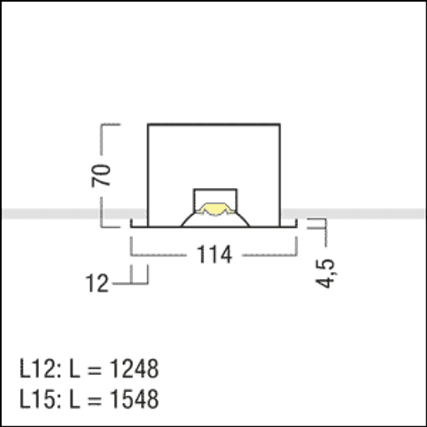 MIRL LED4300-840 M625L15x114 LDE - LED ceiling-recessed luminaire image 2