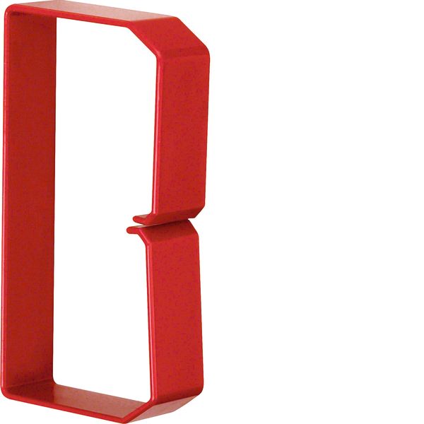 Retaining clip for slotted panel trunking PC/ABS halogenfree 75x125mm image 1