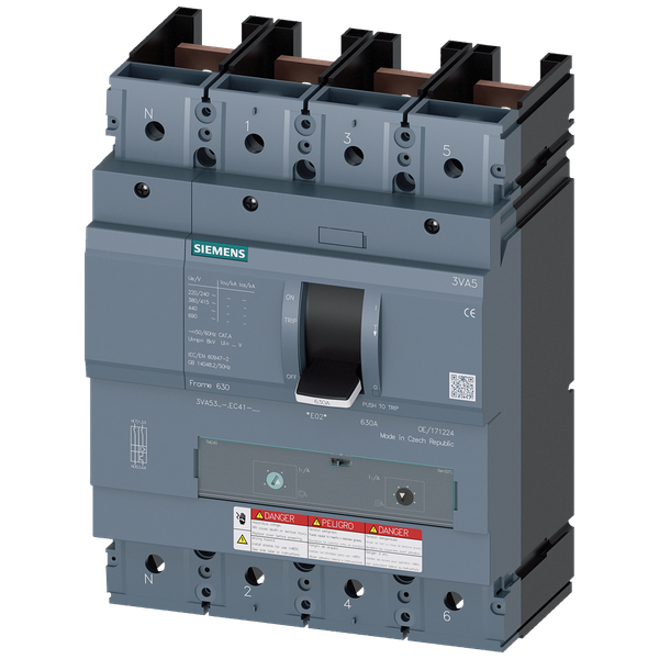 molded case switch 3VA5 UL frame 400 max short-circuit curr. rating 100kA @ 480 V image 1
