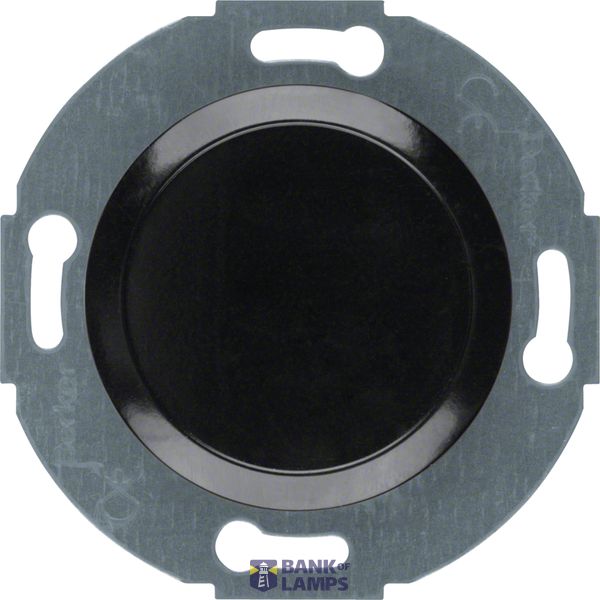 Blank plate without spreading clips, Series 1930/Glass, black image 1
