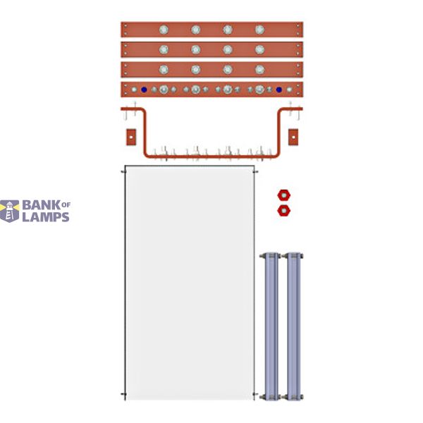 HRC Outgoing Field Busbar System 800A, 602mm, 50x10mm image 1