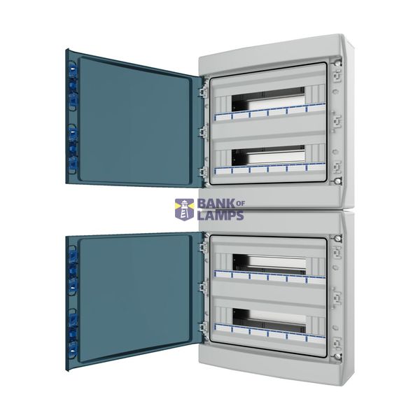 Surface Mounted Board, IP65, IK08, 4-rows 72 modules without screw ter image 6