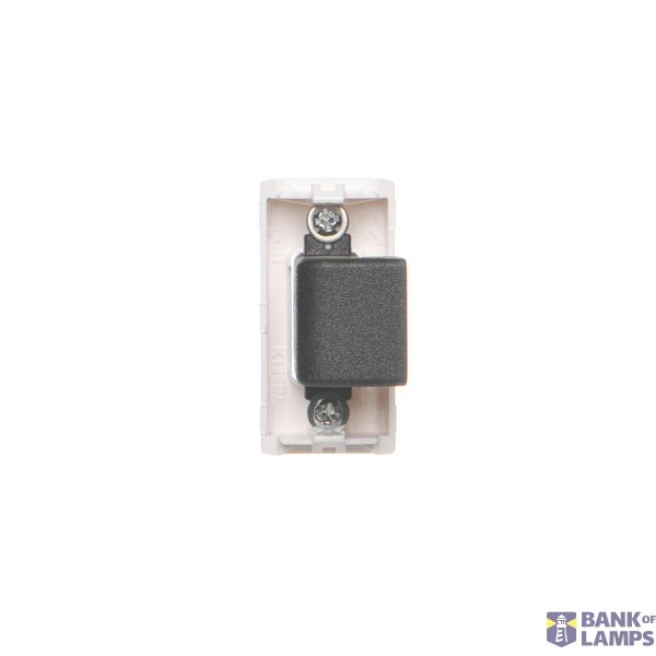 Double button with light indicator box for switches and push buttons, black matt image 1