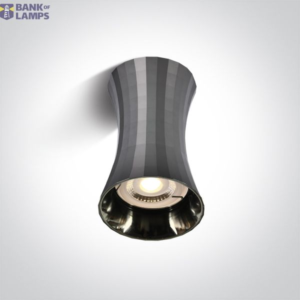 DARK CHROME GU10 10W 100-240V DARK LIGHT image 1