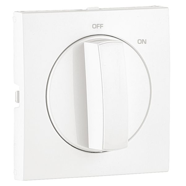COVER PLATE F/ROTARY SWITCH (ON/OFF) WHITE image 1