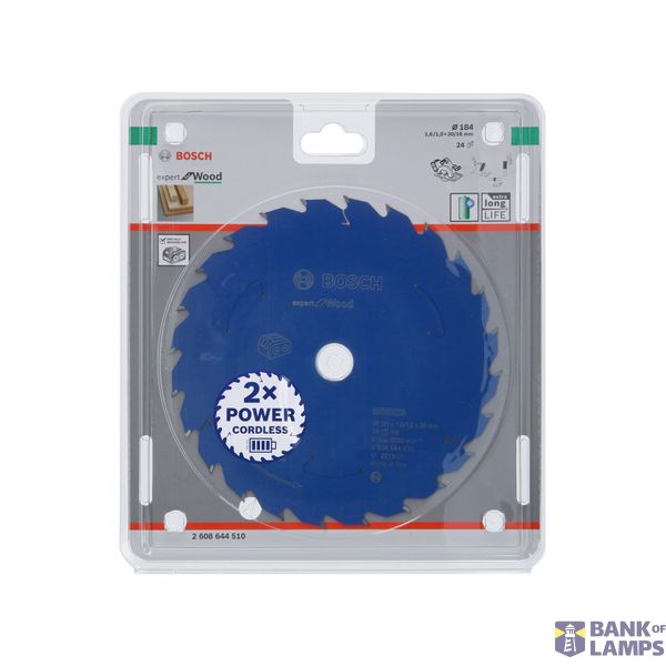 Expert for Wood Circular Saw Blade for Cordless Saws 184x1.6/1x20 T24 image 2