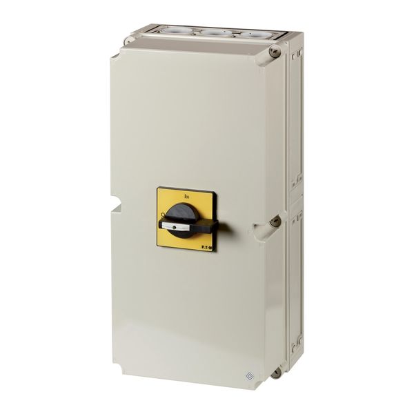 T8-3-8342/I48/SVB-SW/HI11 Main switch, T8, 315 A, surface mounting, 3 contact unit(s), 6 pole, 1 N/O, 1 N/C, STOP function, With black rotary handle and locking ring, Lockable image 4