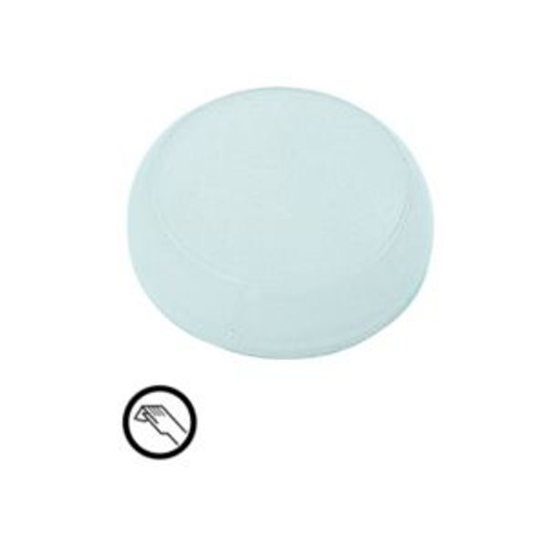 M22-XL-W-X9 Lens, indicator light white, flush, symbol manual operation image 2