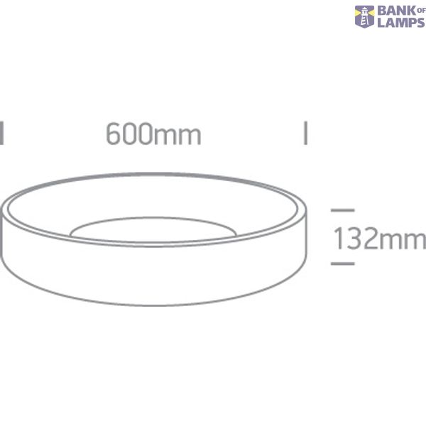 ANTHRACITE PLAFO LED 42W WW IP20 230V image 4