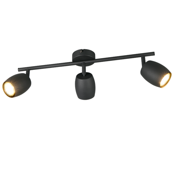 Nancy spotlight 3-pc GU10 matt black image 1