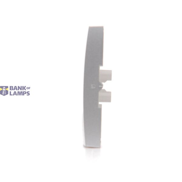 Single button for switches and push buttons, Silver matt, metalic image 1