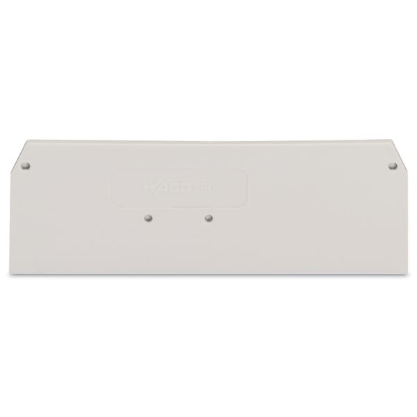 End and intermediate plate 2.5 mm thick light gray image 2